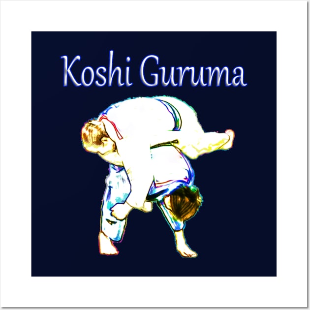 Judo Koshi-guruma Wall Art by GePadeSign
